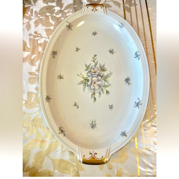 Ivory China Meito "Virginia" Made In Occupied Japan Platter Plate White 11x17” - Picture 1 of 5